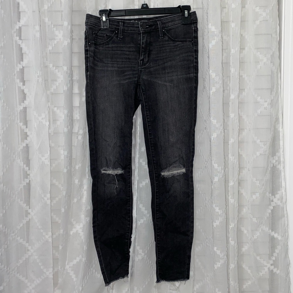 Mossimo Black Distressed Skinny Jeans
